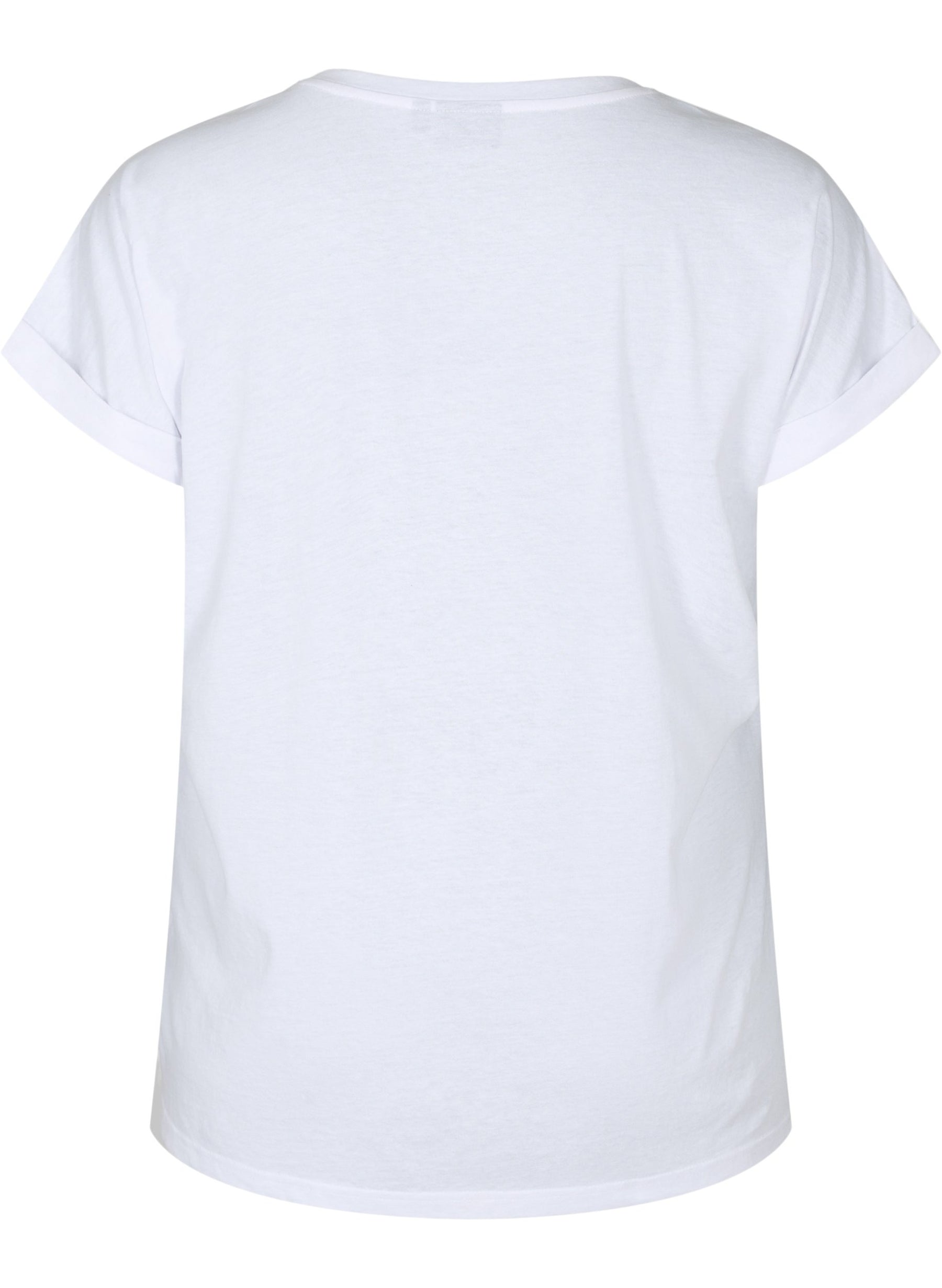 Zizzi Katja T-Shirt in White