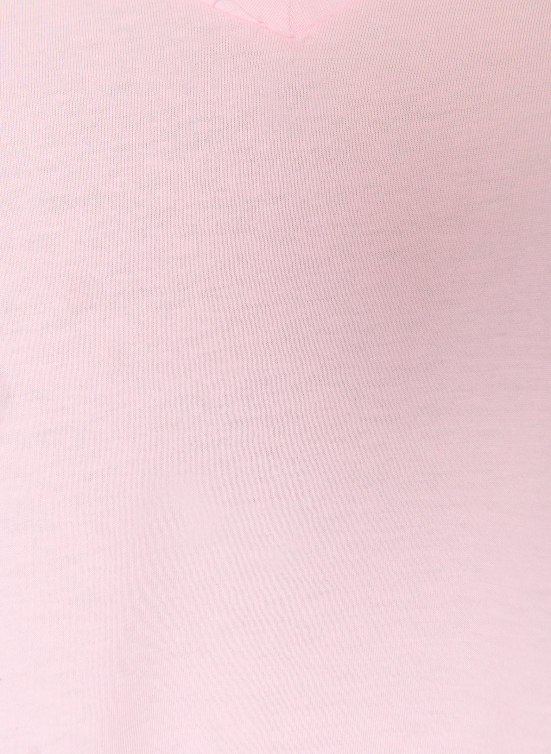 Zizzi Katja V-Neck T-Shirt in Pink 