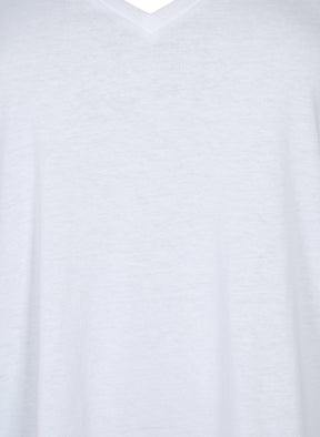Zizzi Katja V-Neck T-Shirt in White
