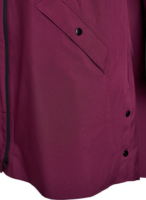 Zizzi Lara Rain Jacket in Fig 