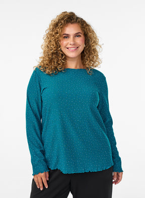 Zizzi Laura Blouse in Teal