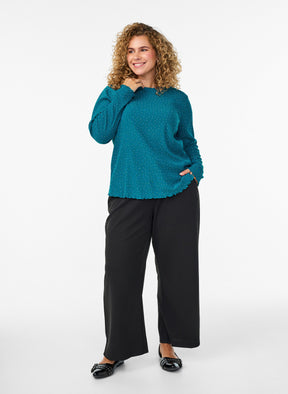 Zizzi Laura Blouse in Teal