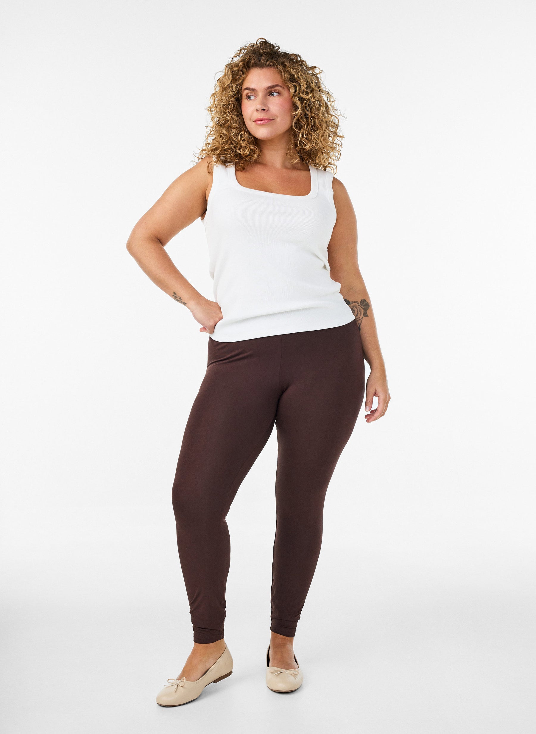 Zizzi Leggings in Brown 
