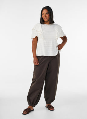Zizzi Liddy Blouse in Cream 