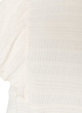 Zizzi Liddy Blouse in Cream. 