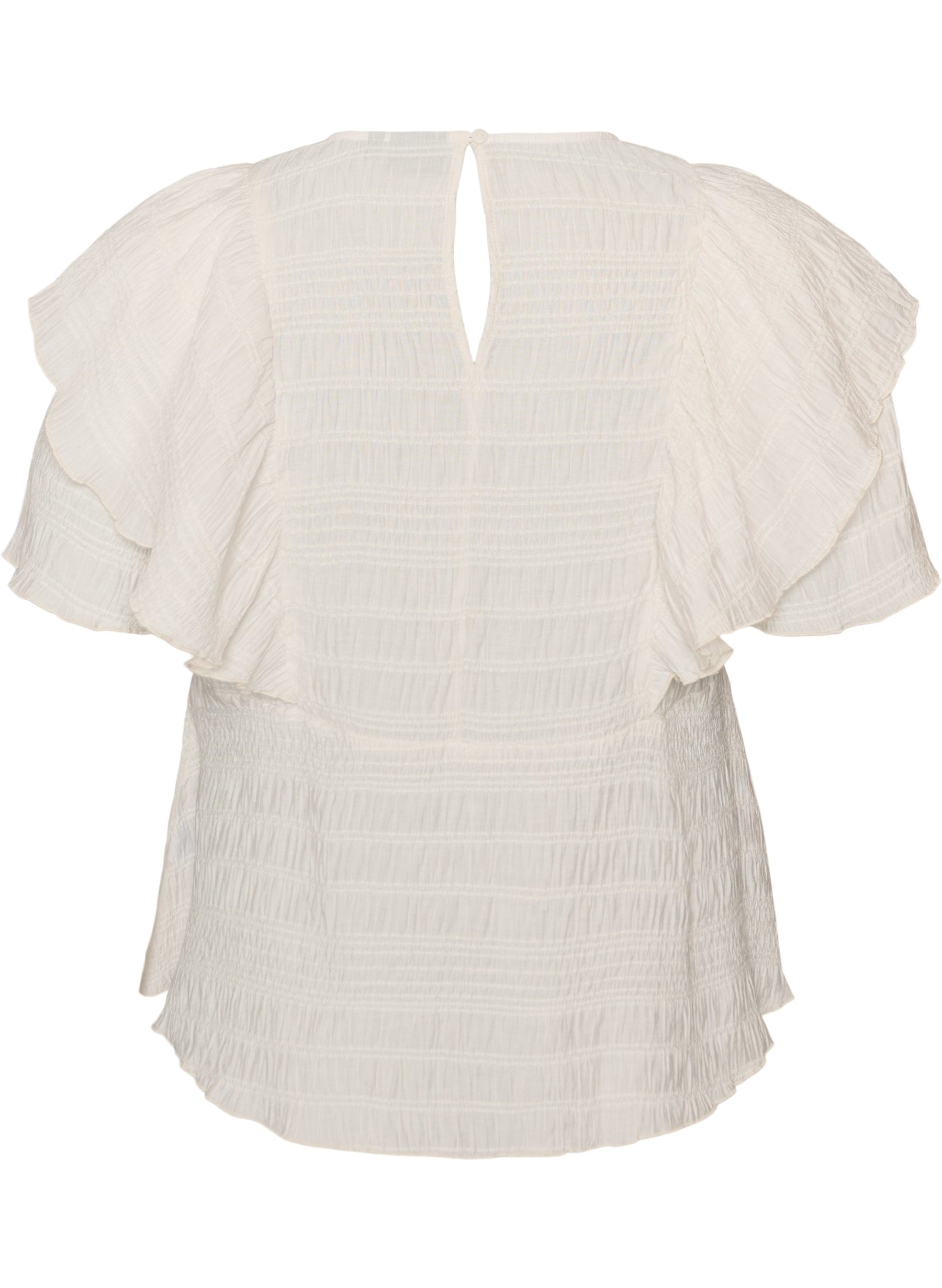 Zizzi Liddy Blouse in Cream 