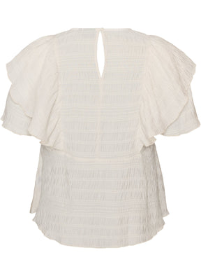Zizzi Liddy Blouse in Cream 