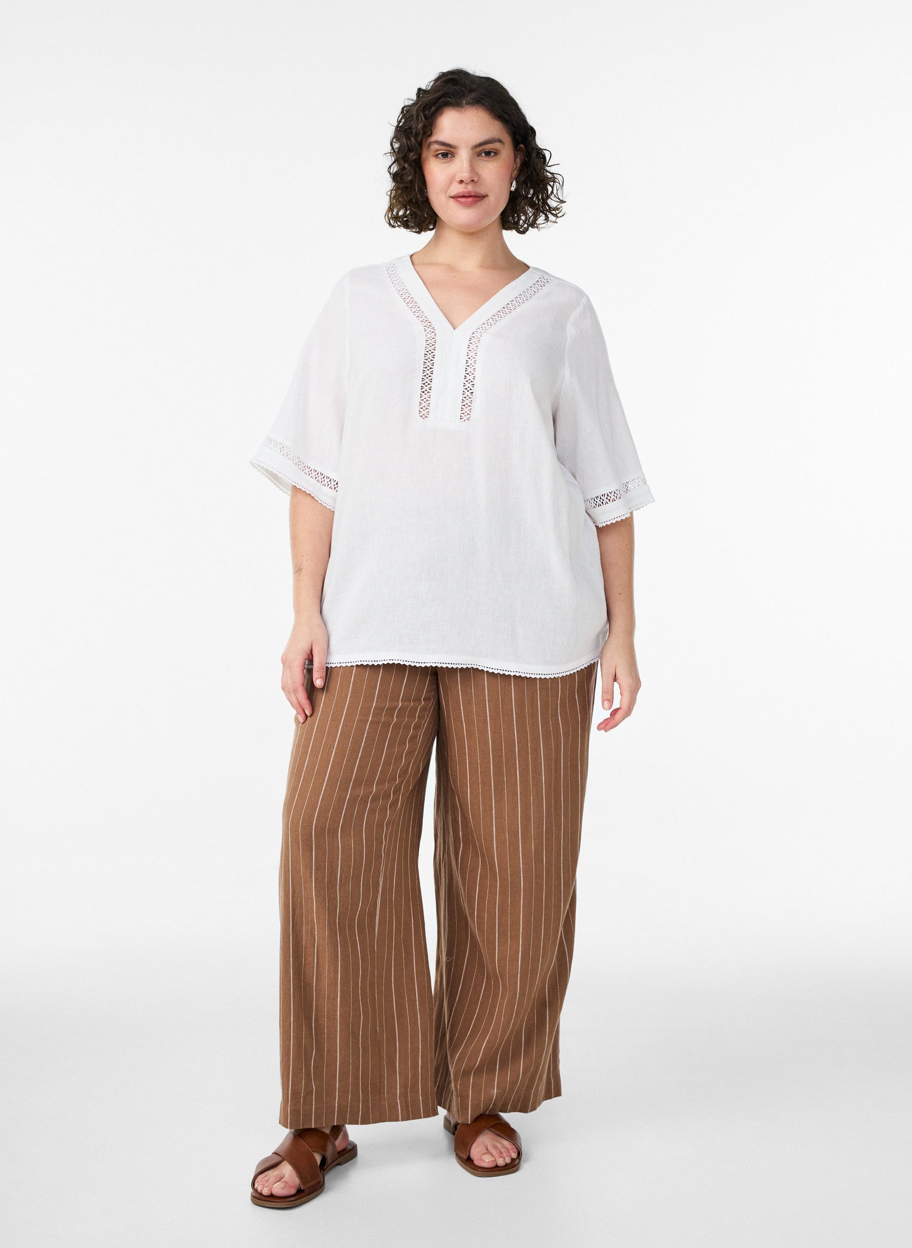 Zizzi Lina Blouse in White 