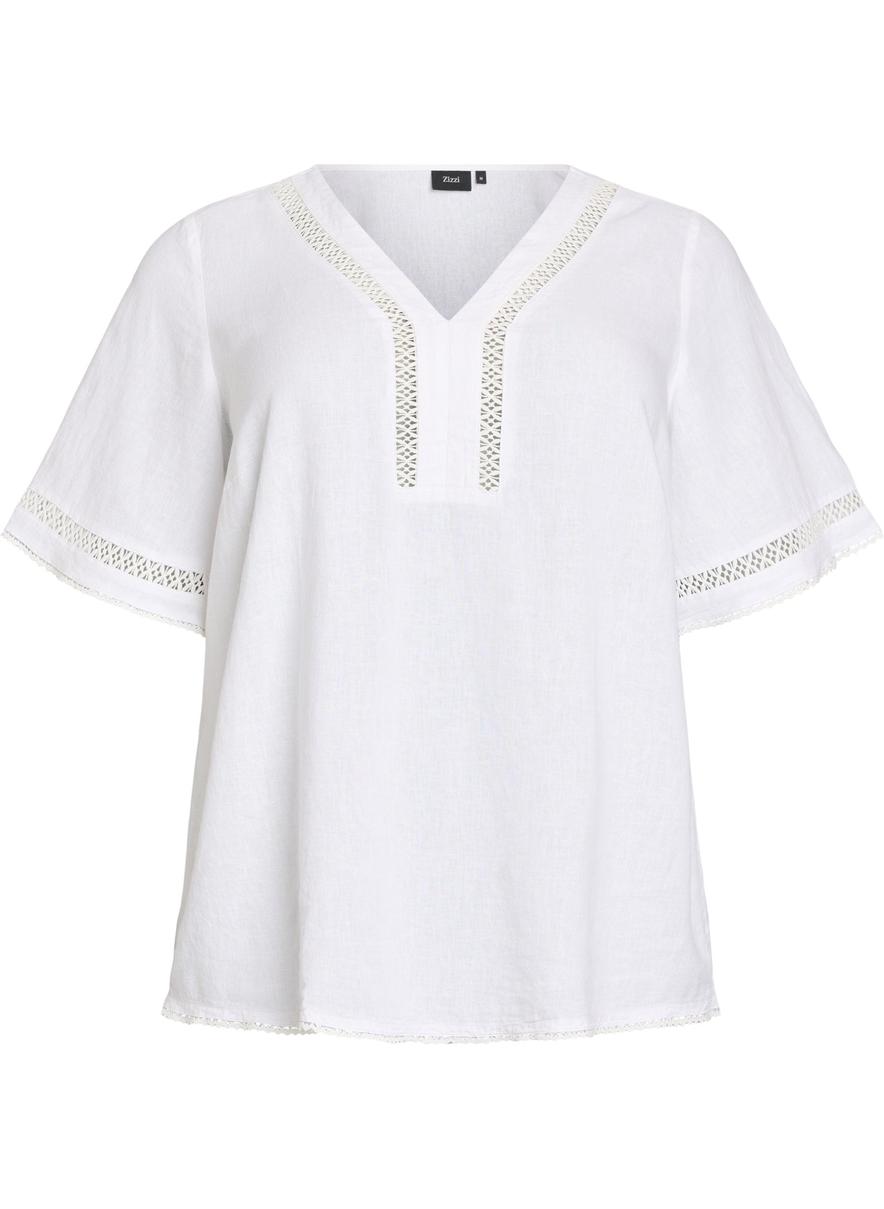 Zizzi Lina Blouse in White 