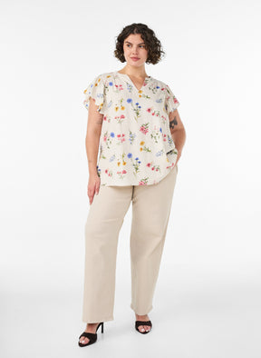 Zizzi Lina Blouse in Wild Flower 