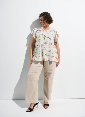 Zizzi Lina Blouse in Wild Flower 