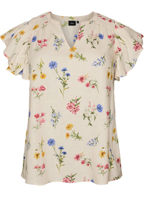 Zizzi Lina Blouse in Wild Flower 
