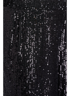 Zizzi Lina Sequin Trousers in Black
