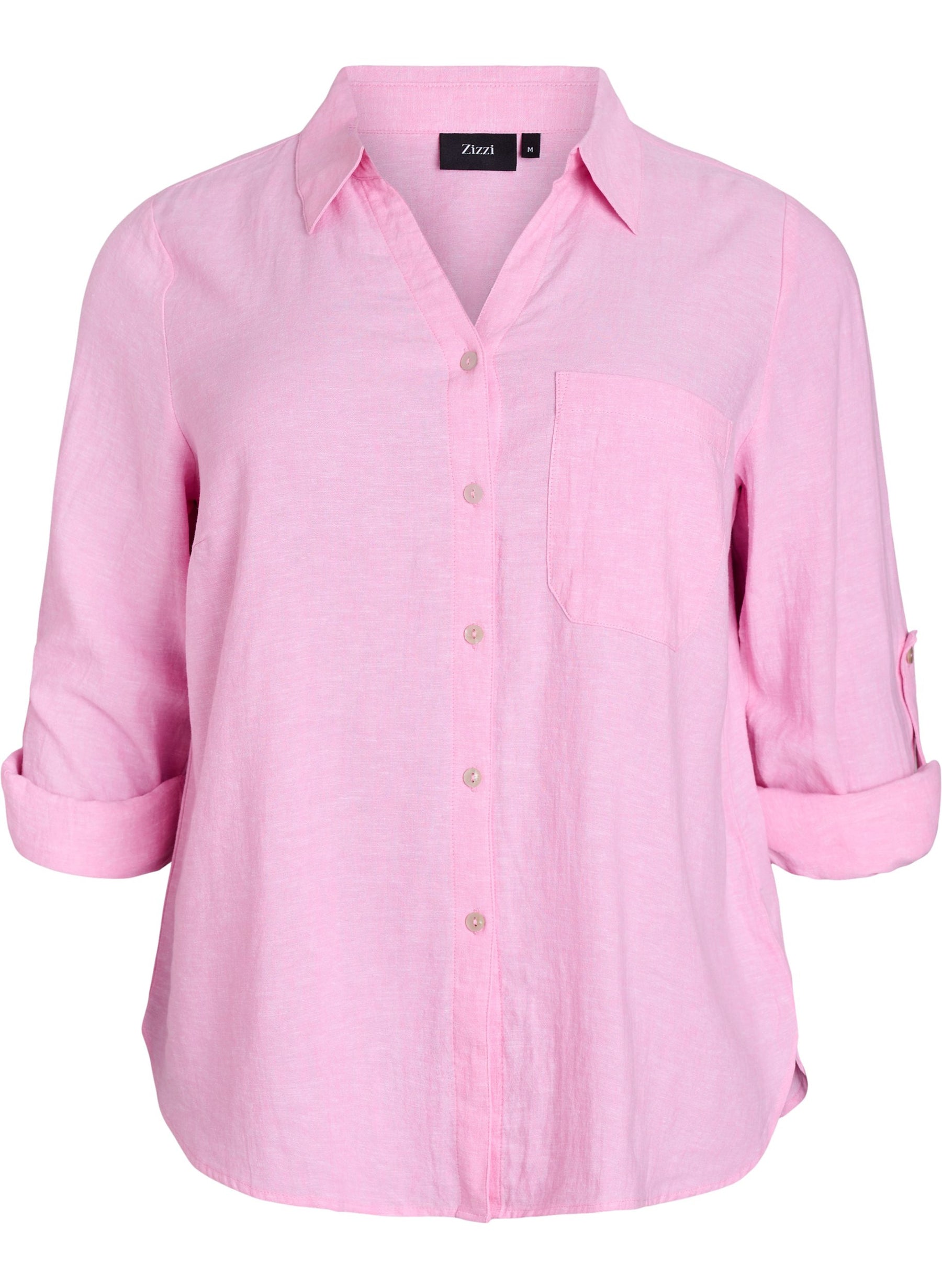 Zizzi Lina Shirt in Pink 