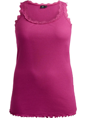 Zizzi Liv Vest in Boysenberry 