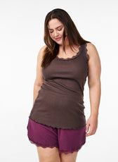 Zizzi Liv Vest in Seal Brown 