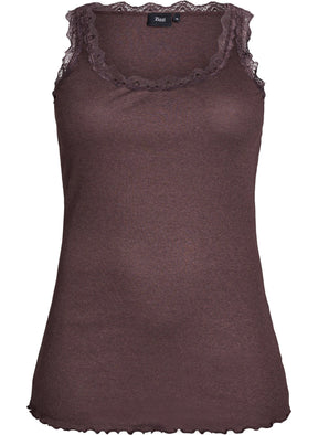 Zizzi Liv Vest in Seal Brown 