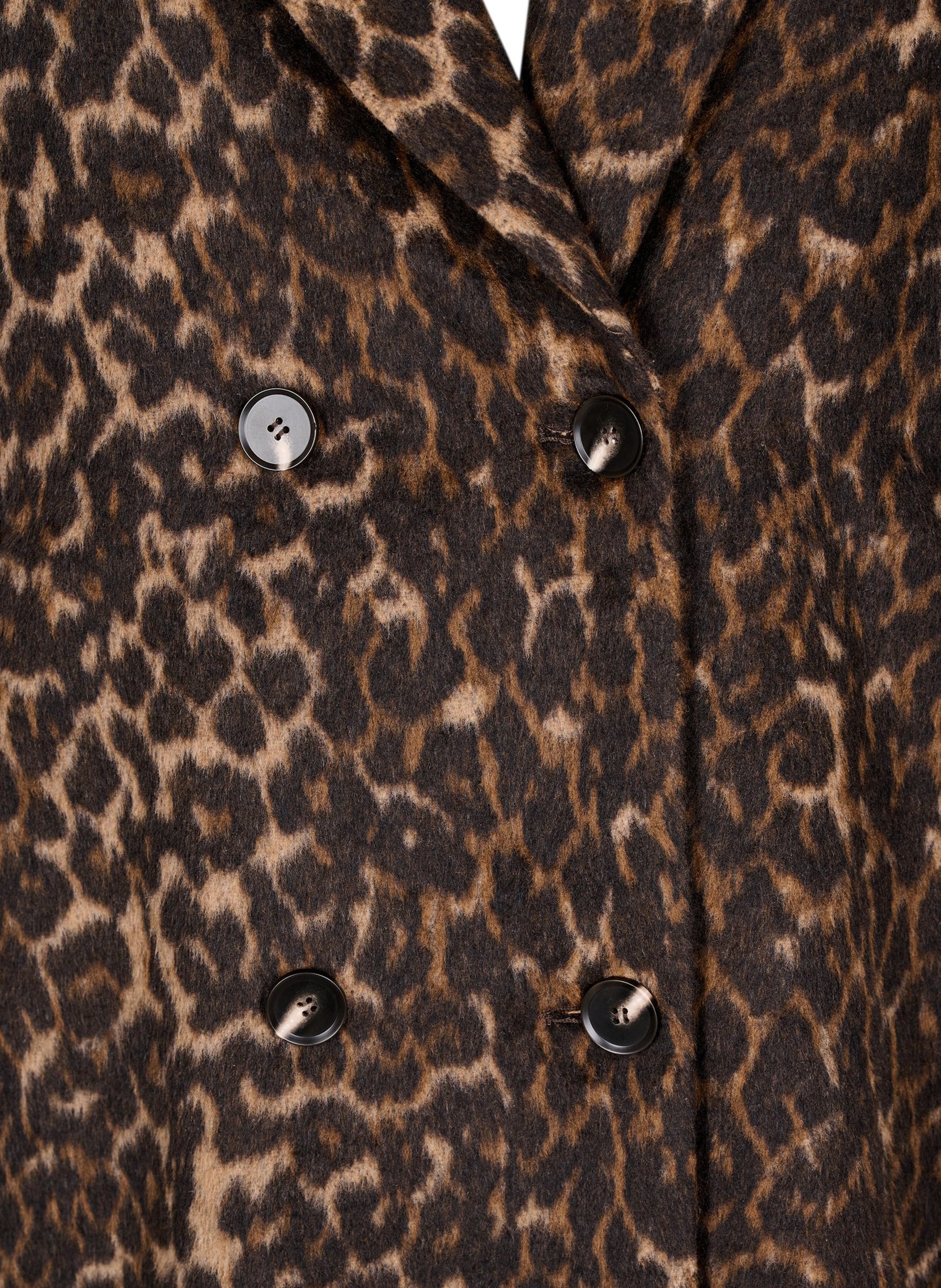 Zizzi Liva Coat in Leopard Print