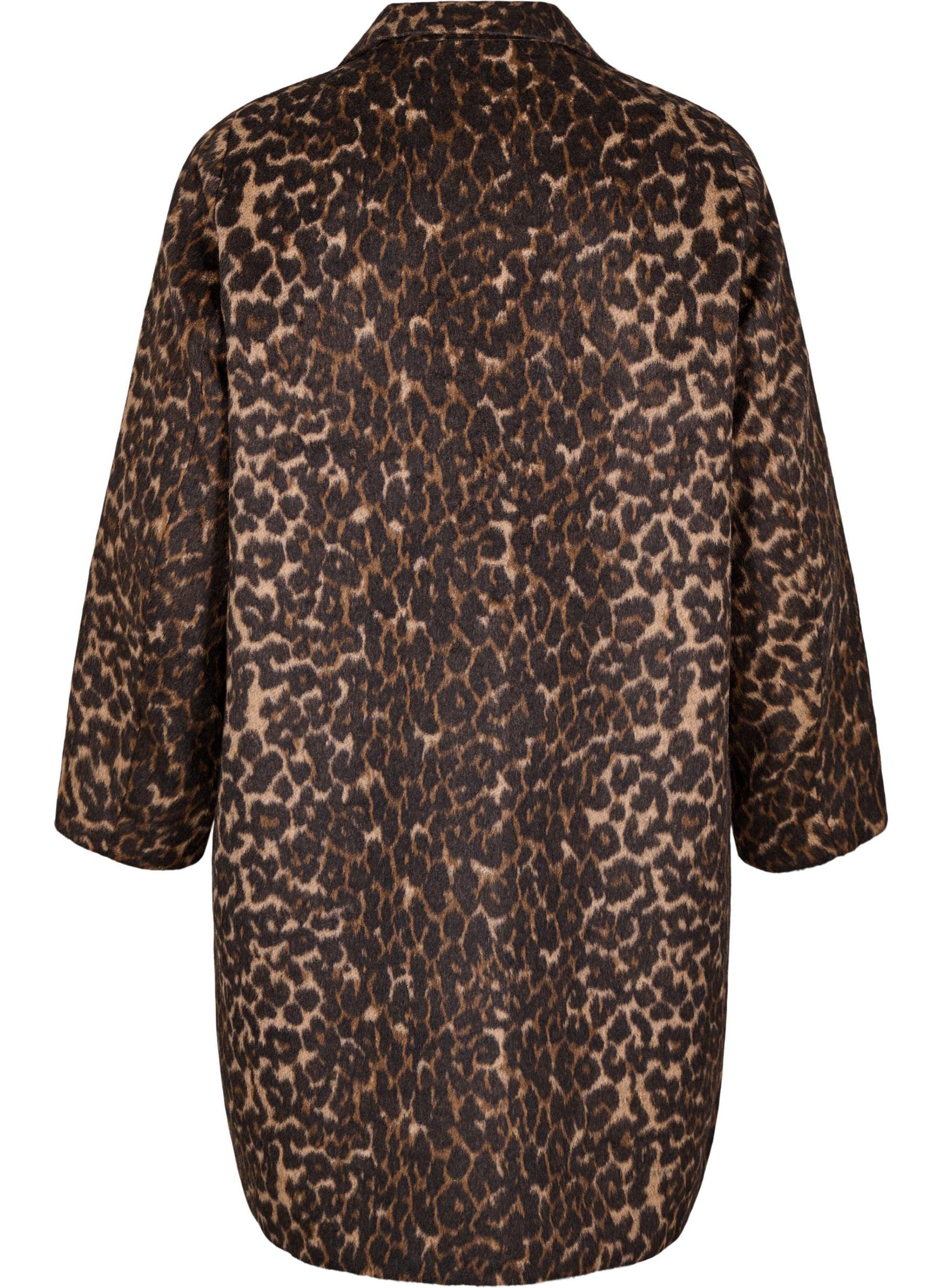 Zizzi Liva Coat in Leopard Print