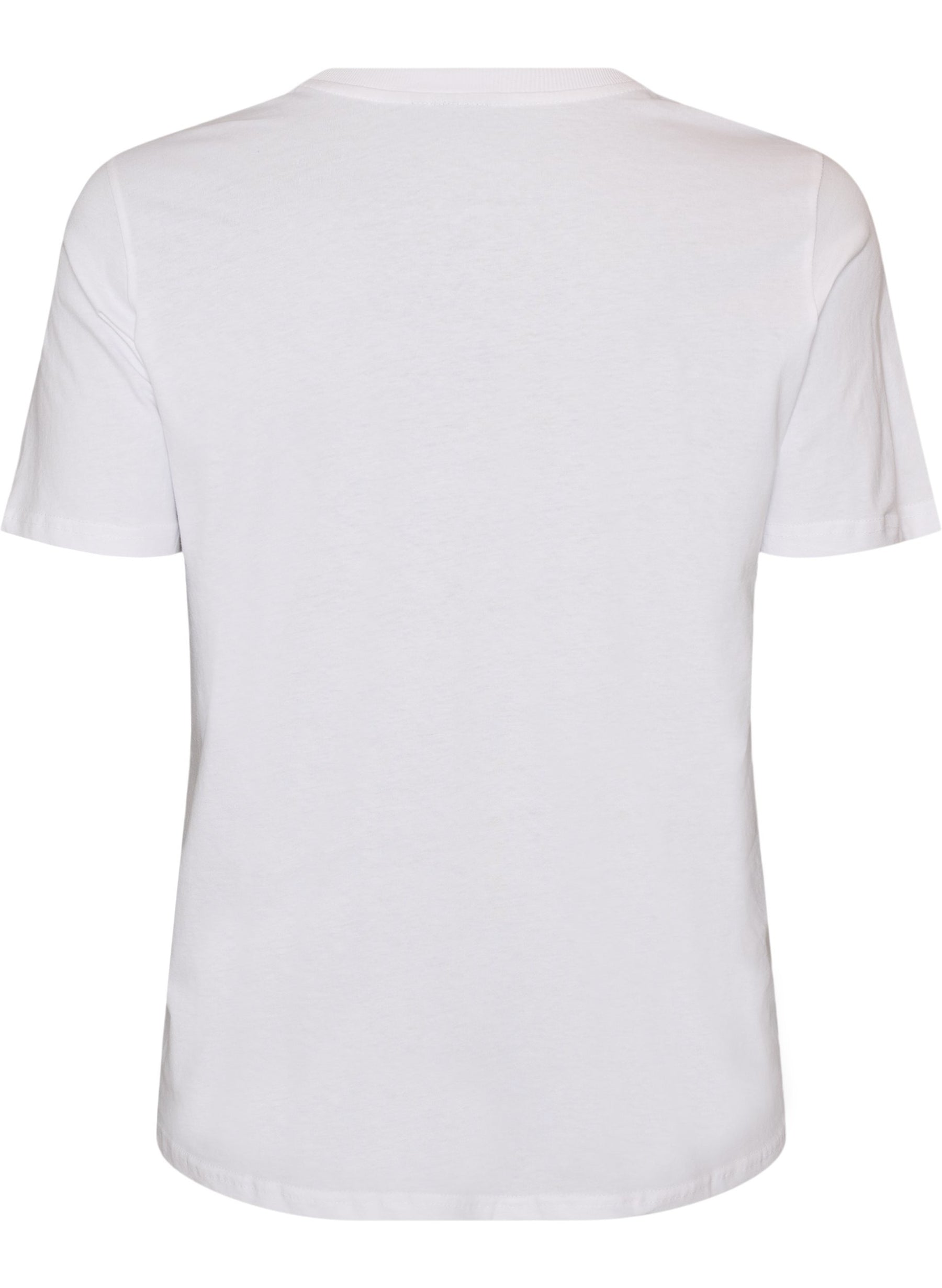 Zizzi Liz T-Shirt in White Lemon 