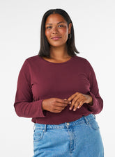 Zizzi Long Sleeve Top in Port Royal 