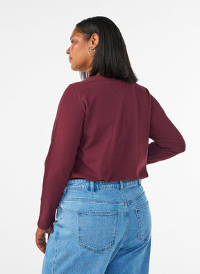 Zizzi Long Sleeve Top in Port Royal 