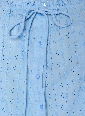 Zizzi Luna Blouse in Blue 