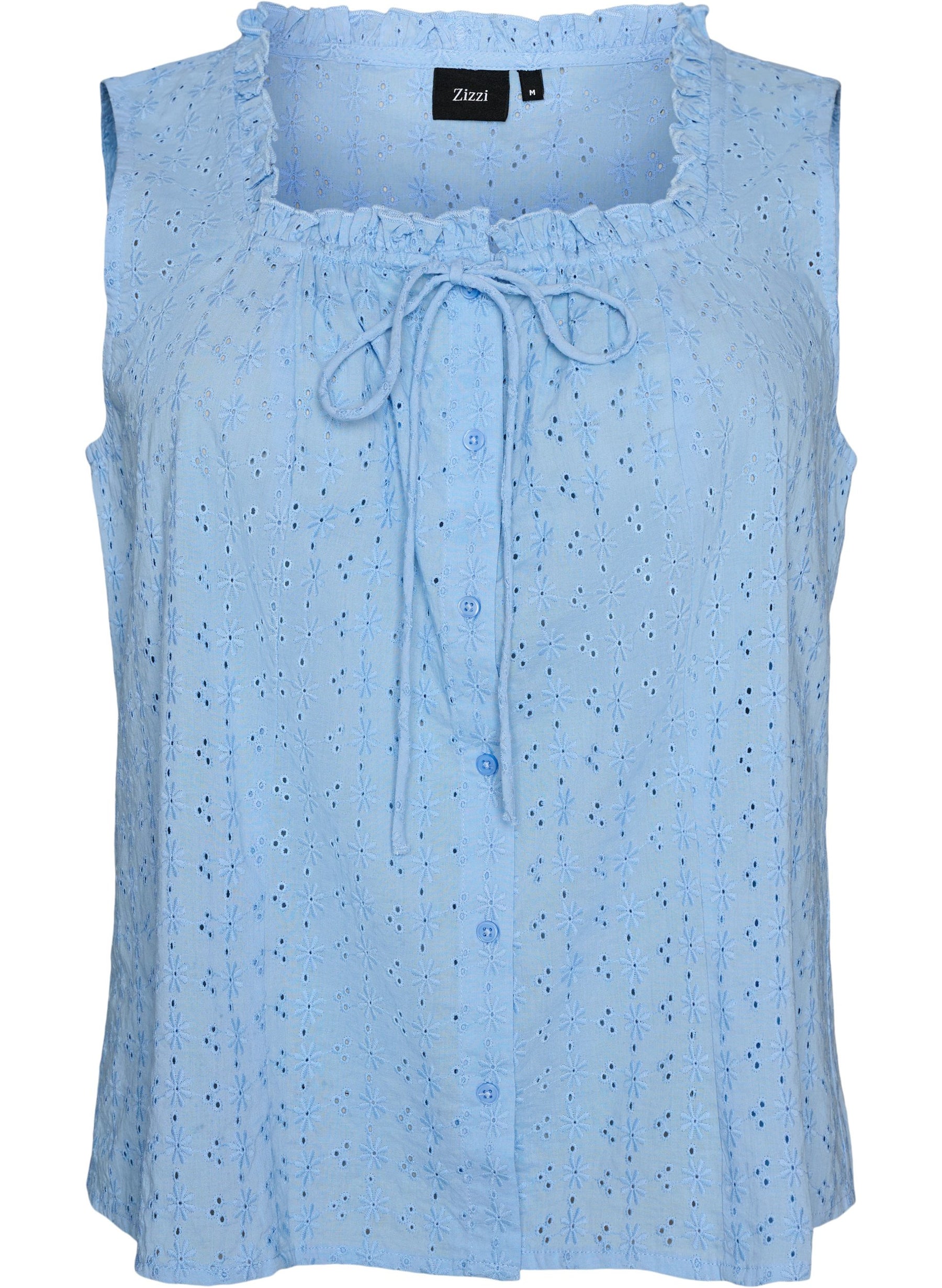 Zizzi Luna Blouse in Blue 