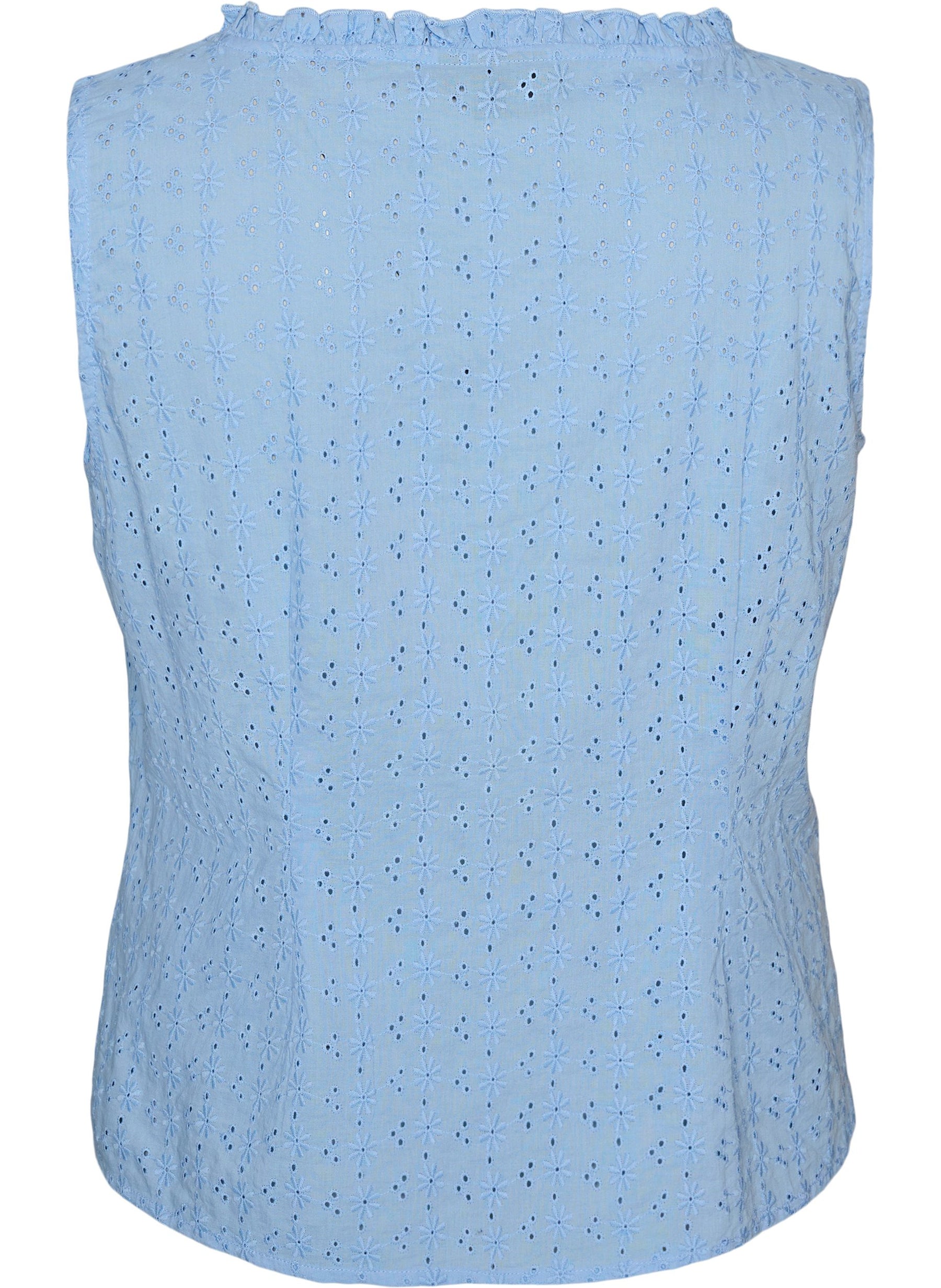 Zizzi Luna Blouse in Blue 