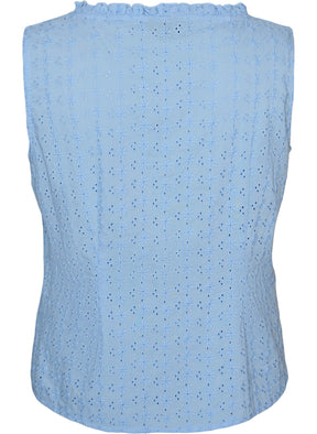 Zizzi Luna Blouse in Blue 