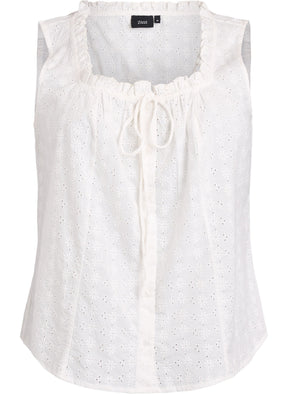 Zizzi Luna Blouse in White 
