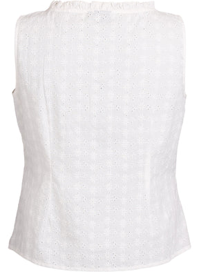 Zizzi Luna Blouse in White 