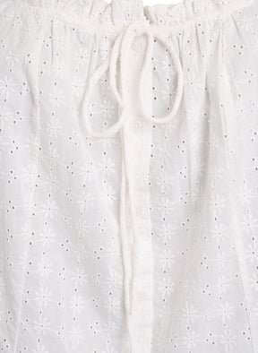 Zizzi Luna Blouse in White 