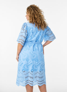 Zizzi Malika Dress in Blue 