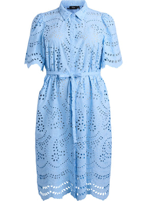 Zizzi Malika Dress in Blue 
