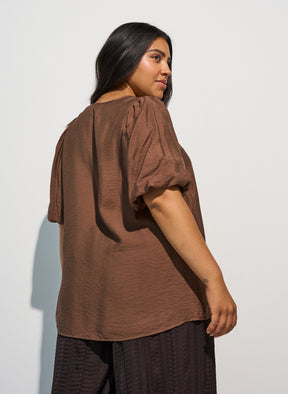 Zizzi Meredith Blouse in Carafe 