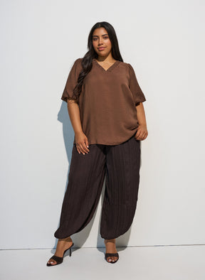 Zizzi Meredith Blouse in Carafe 