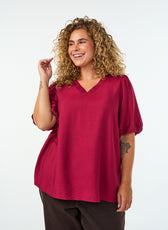 Zizzi Meredith Blouse in Rumba Red 