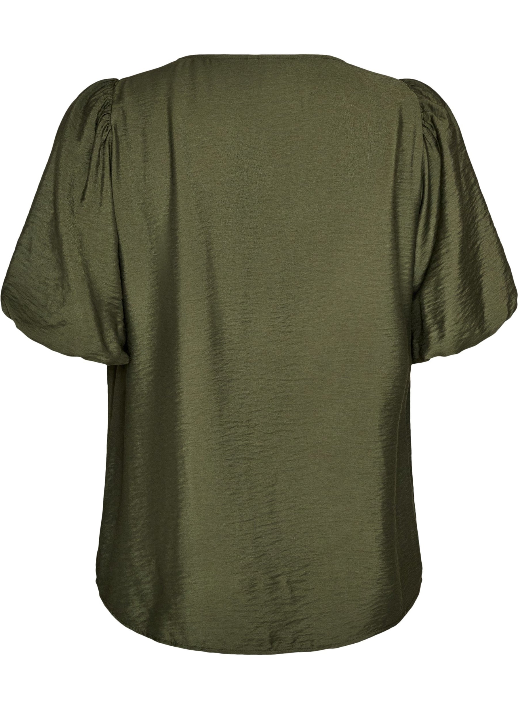 Zizzi Meredith Blouse in Thyme 