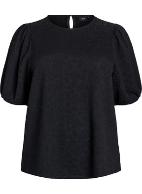 Zizzi Mina Blouse in Black 