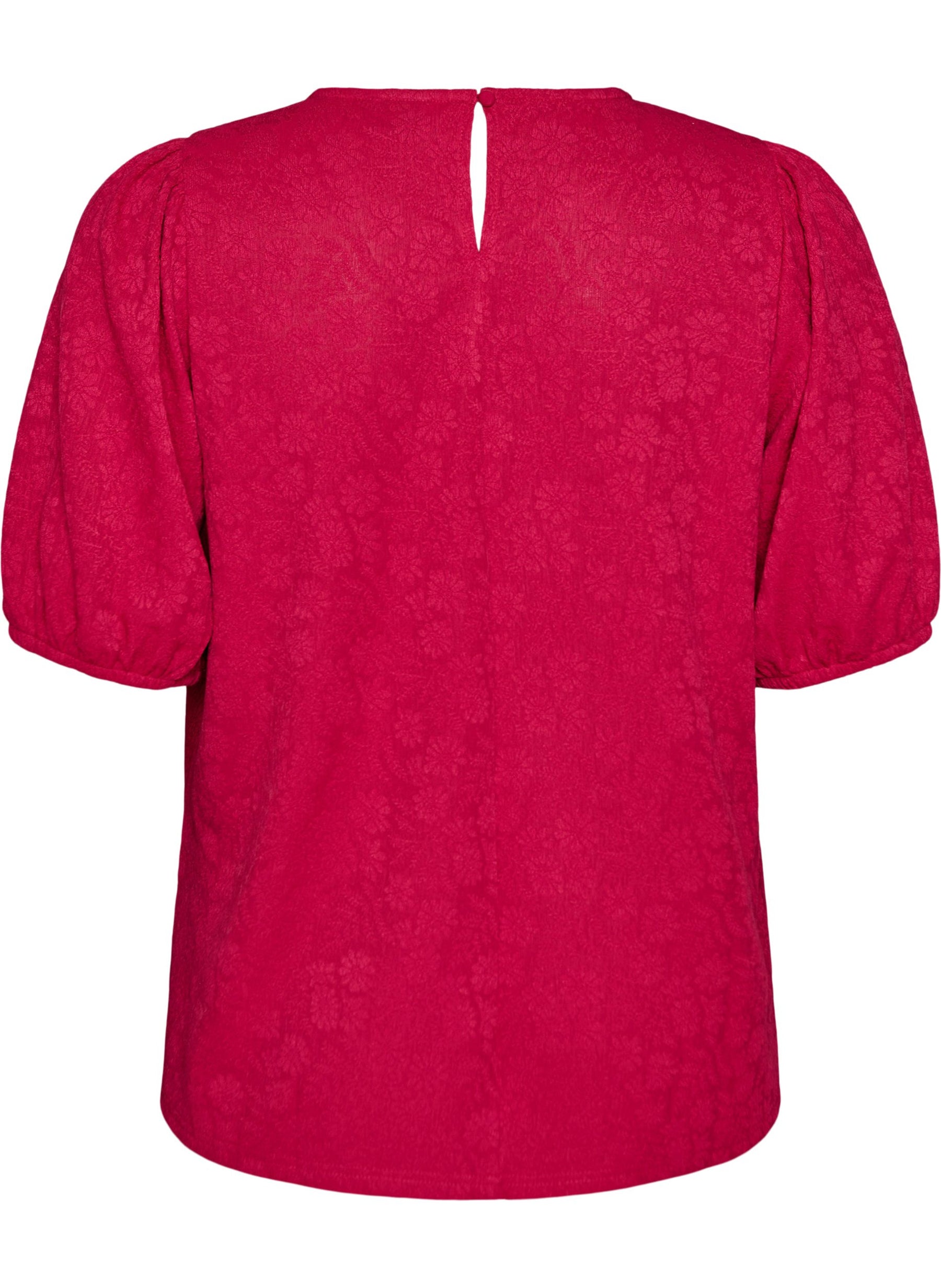 Zizzi Mina Blouse in Pink Sangria 
