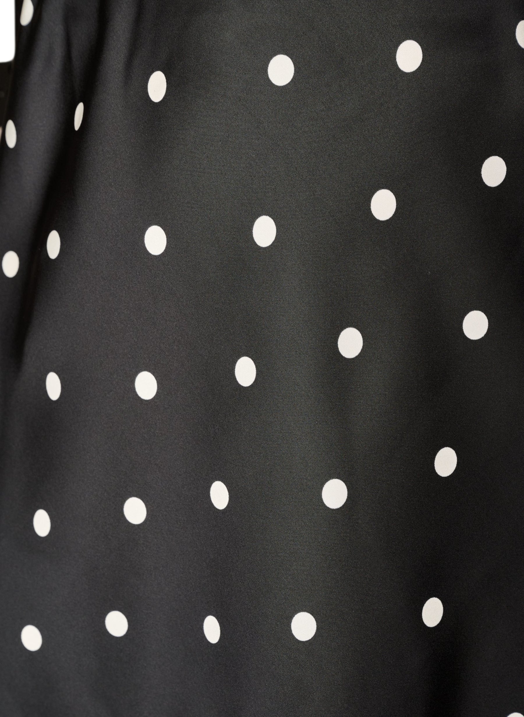 Zizzi Minela Skirt in Black Polka Dot 