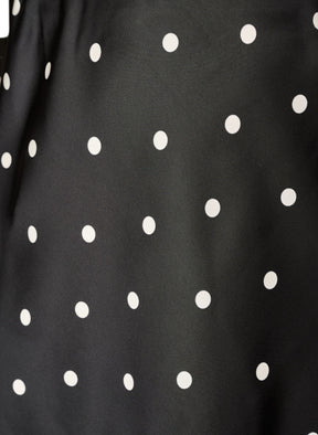 Zizzi Minela Skirt in Black Polka Dot 