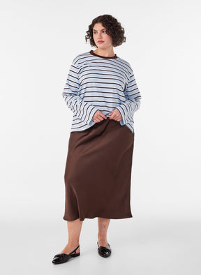 Zizzi Minela Skirt in Hot Fudge 