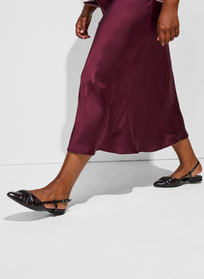 Zizzi Minela Skirt in Winetasting 