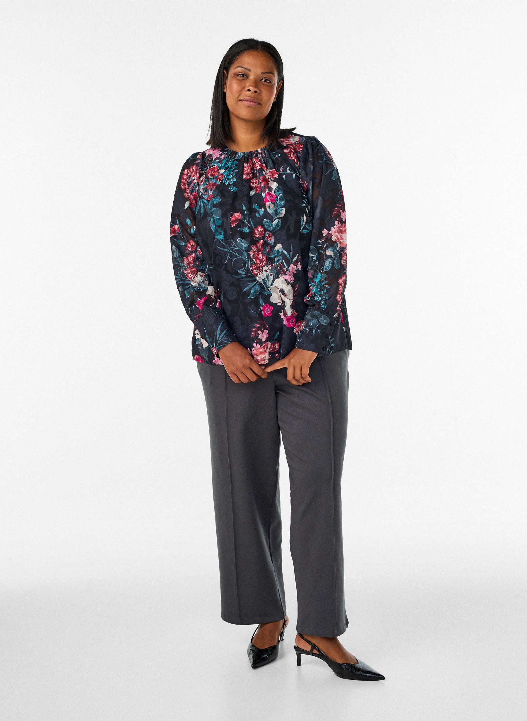 Zizzi Mirasol Blouse in Black 