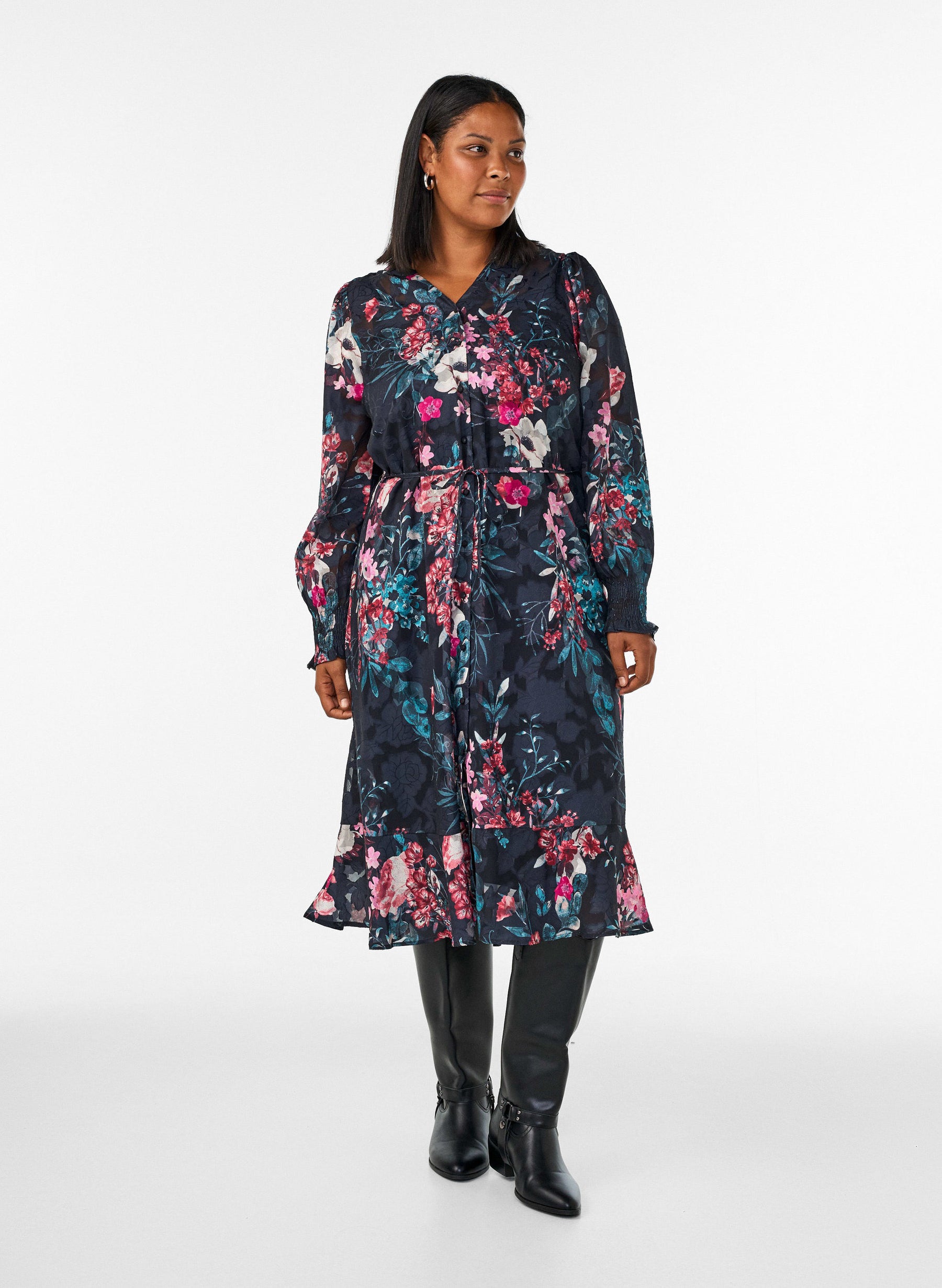 Zizzi Mirasol Dress in Black