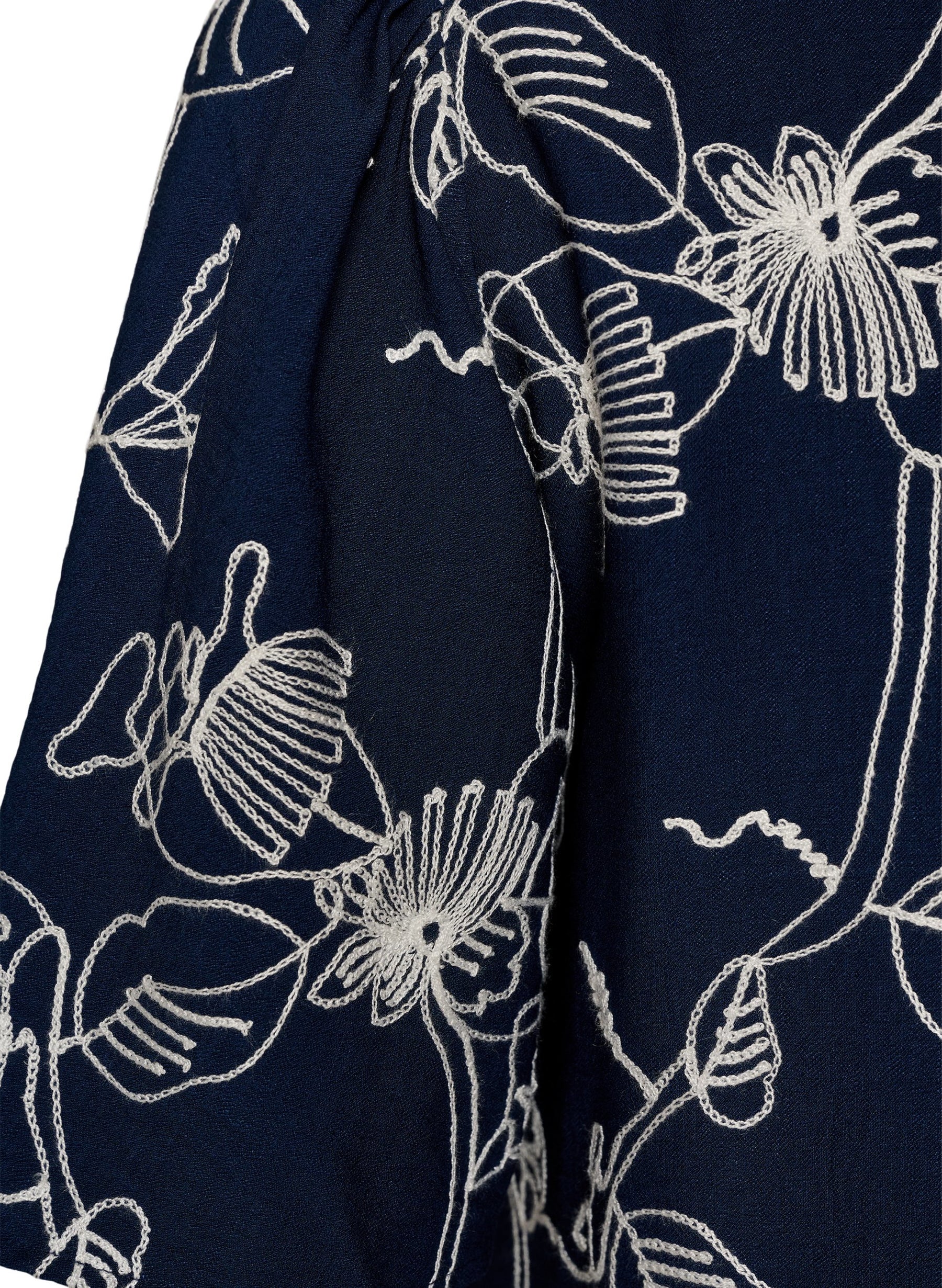 Zizzi Misha Dress in Navy  