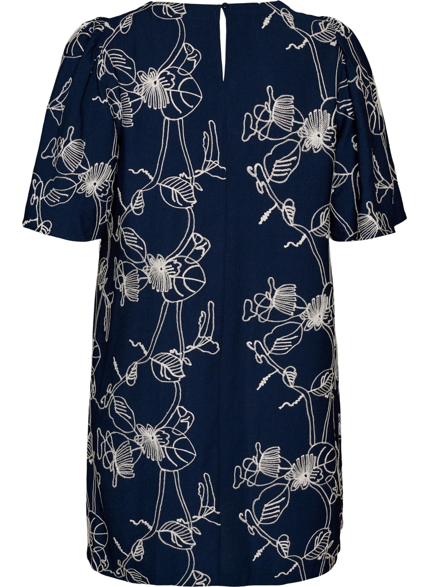 Zizzi Misha Dress in Navy  