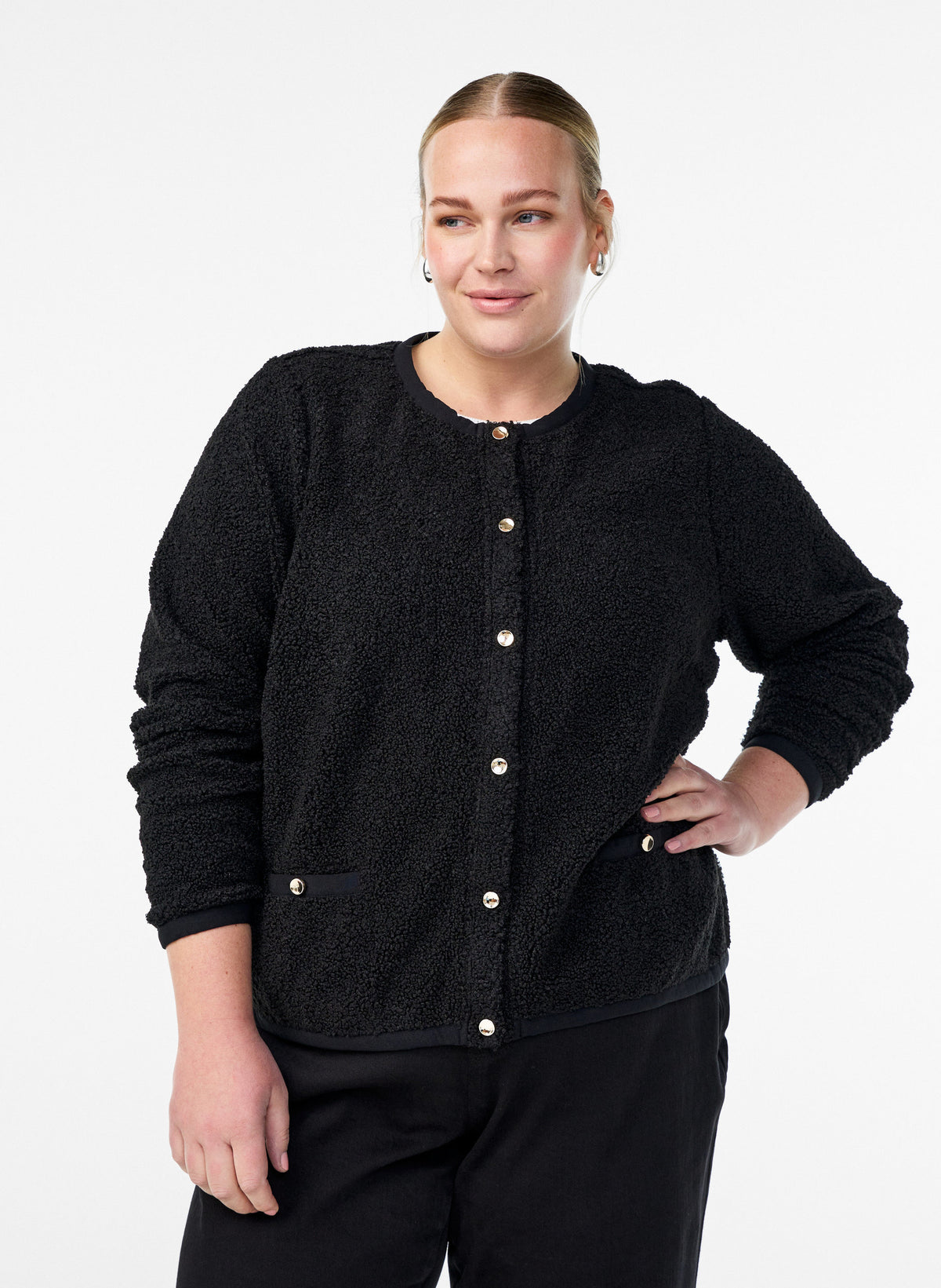Zizzi Nija Cardigan in Black